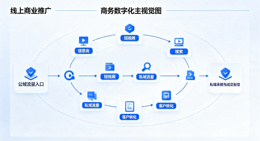 龙游县线上商业推广怎么做？全域流量闭环搭建与低成本转化实战指南